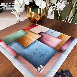 LEVİDOR Organic Kokulu Pamuk Eşarp PK-89 - Buzul Mavisi - Organic ScarfsOrganic Scarfs