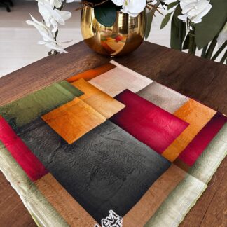 LEVİDOR Organic Kokulu Pamuk Eşarp PK-89 - Zeytin Yeşili - Organic ScarfsOrganic Scarfs