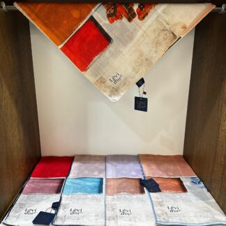 LEVİDOR Organic Kokulu Pamuk Eşarp PK-90 - Turuncu - Organic ScarfsOrganic Scarfs