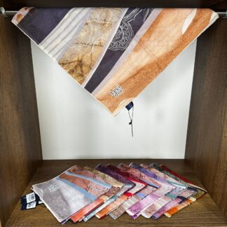 LEVİDOR Organic Kokulu Pamuk Eşarp PK-95 - Kaplan Gözü - Organic ScarfsOrganic Scarfs