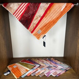 LEVİDOR Organic Kokulu Pamuk Eşarp PK-95 - Yakut - Organic ScarfsOrganic Scarfs
