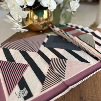 LEVİDOR Organic Kokulu Pamuk Eşarp PK-97 - Lila - Organic ScarfsOrganic Scarfs