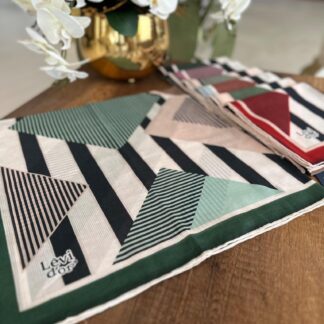 LEVİDOR Organic Kokulu Pamuk Eşarp PK-97 - Zümrüt - Organic ScarfsOrganic Scarfs