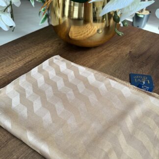 LEVİDOR Wave Jakarlı Şal 17175 - Bej - Organic ScarfsOrganic Scarfs