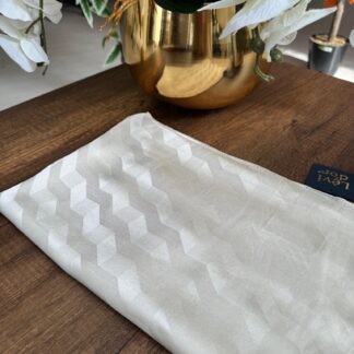 LEVİDOR Wave Jakarlı Şal 17175 - Ekru - Organic ScarfsOrganic Scarfs