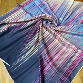 Line Twill Eşarp - Lacivert - Organic ScarfsOrganic Scarfs