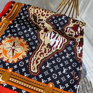 Lv İthal Vual İpek Şal - Turuncu - Organic ScarfsOrganic Scarfs