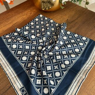 Lv Pamuk Soft Eşarp 10441 - Gece Mavisi - Organic ScarfsOrganic Scarfs