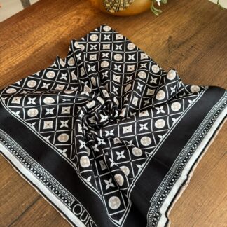 Lv Pamuk Soft Eşarp 10441 - Siyah - Organic ScarfsOrganic Scarfs