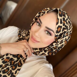 Mio Cazz Leopar Desenli Şal - Kahve - Organic ScarfsOrganic Scarfs