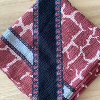 Mio Cazz Zincir Desen Eşarp - Gül Kurusu - Siyah - Organic ScarfsOrganic Scarfs