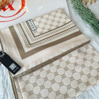 Vakko Desen Twill Eşarp - Mocha