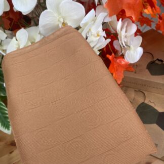 Monogram Desen Pamuk İpek Jakar Şal - Çikolata - Organic ScarfsOrganic Scarfs