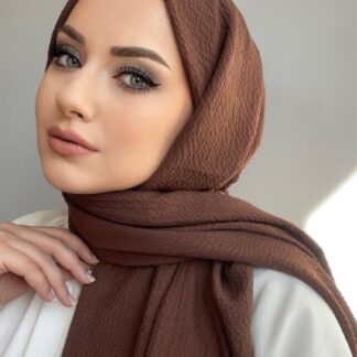 Pamuk Naturel Şal 49971 - Kahve