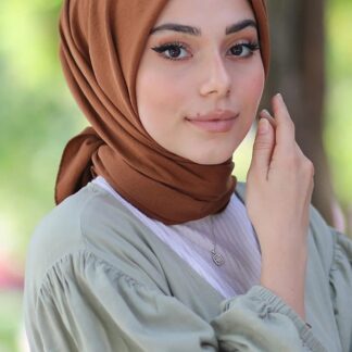 Organic Pamuk Kraş Eşarp - Çikolata - Organic ScarfsOrganic Scarfs