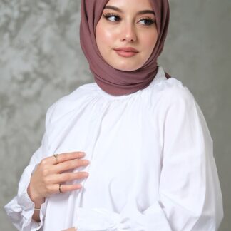 Organic Pamuk Kraş Eşarp - Koyu İncir - Organic ScarfsOrganic Scarfs