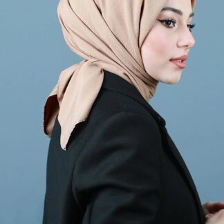 Organic Pamuk Kraş Eşarp - Kum Beji - Organic ScarfsOrganic Scarfs