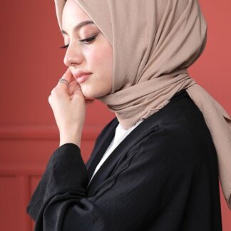 Organic Pamuk Kraş Eşarp - Mocha - Organic ScarfsOrganic Scarfs