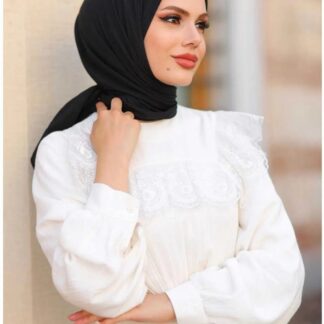 Organic Pamuk Kraş Eşarp - Siyah - Organic ScarfsOrganic Scarfs