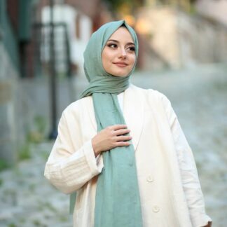 Organic Scarfs Bambu Kraş Şal Modeli - Çağla - Organic ScarfsOrganic Scarfs