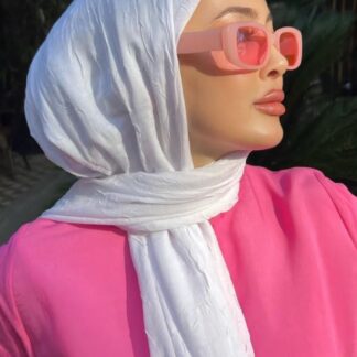 Organic Scarfs Bambu Kraş Şal Modeli - Ekru - Organic ScarfsOrganic Scarfs