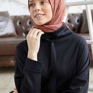 Organic Scarfs Bambu Kraş Şal Modeli - Gül Kurusu