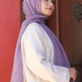 Organic Scarfs Bambu Kraş Şal Modeli - Lavanta - Organic ScarfsOrganic Scarfs
