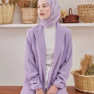 Organic Scarfs Bambu Kraş Şal Modeli - Pastel Lila - Organic ScarfsOrganic Scarfs