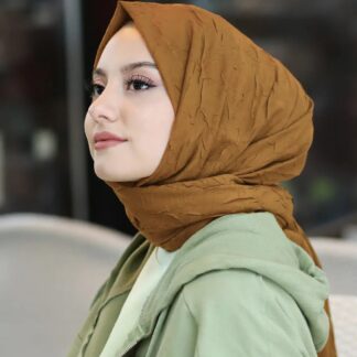 Organic Scarfs Bambu Kraş Şal Modeli - Taba - Organic ScarfsOrganic Scarfs