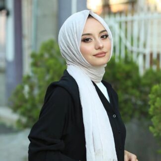 Organic Scarfs Bambu Kraş Şal Modeli - Taş - Organic ScarfsOrganic Scarfs
