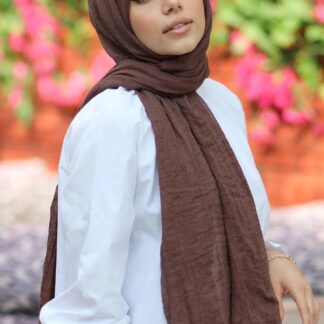 Organic Scarfs Bürümcük Şal Modeli - Acı Kahve - Organic ScarfsOrganic Scarfs