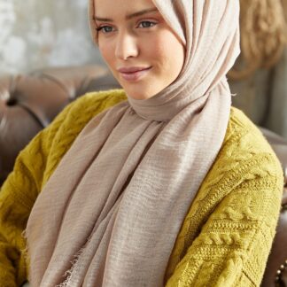 Organic Scarfs Bürümcük Şal Modeli - Bej