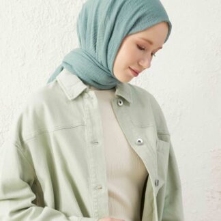 Organic Scarfs Bürümcük Şal Modeli - Aqua - Organic ScarfsOrganic Scarfs