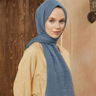 Organic Scarfs Bürümcük Şal Modeli - Bondi Mavisi - Organic ScarfsOrganic Scarfs