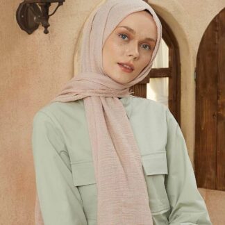 Organic Scarfs Bürümcük Şal Modeli - Çay Gül - Organic ScarfsOrganic Scarfs