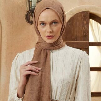 Organic Scarfs Bürümcük Şal Modeli - Fındık - Organic ScarfsOrganic Scarfs