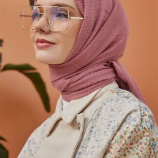 Organic Scarfs Bürümcük Şal Modeli - Gül Kurusu - Organic ScarfsOrganic Scarfs