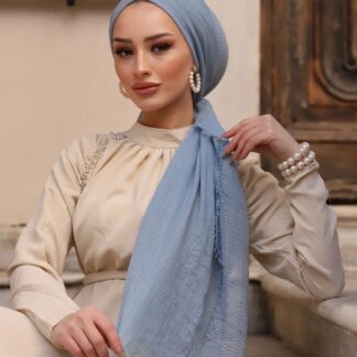 Organic Scarfs Bürümcük Şal Modeli - Kurşuni - Organic ScarfsOrganic Scarfs