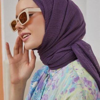 Organic Scarfs Bürümcük Şal Modeli - Mor