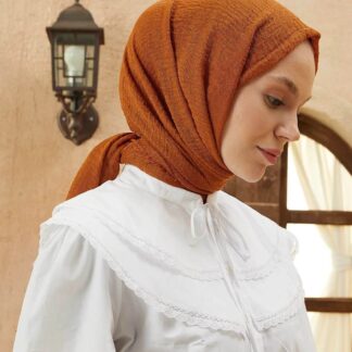 Organic Scarfs Bürümcük Şal Modeli - Tarçın - Organic ScarfsOrganic Scarfs