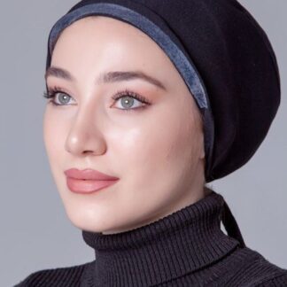 Organic Scarfs Kadın Siyah Likralı Kaymayan Bone