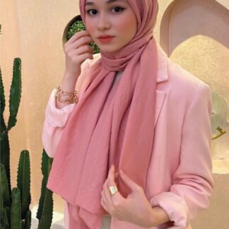 Organic Scarfs Pamuk Kraş Cazz Şal Modeli - Japon Kirazı - Organic ScarfsOrganic Scarfs