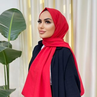 Organic Scarfs Pamuk Kraş Cazz Şal Modeli - Koyu Turuncu - Organic ScarfsOrganic Scarfs