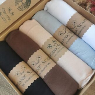 Organic Scarfs Tesettür Penye Şal Hijap Modeli - 5'li Adet - Organic ScarfsOrganic Scarfs