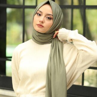 Organic Scarfs Tesettür Penye Şal Hijap Modeli - Ada Çayı - Organic ScarfsOrganic Scarfs