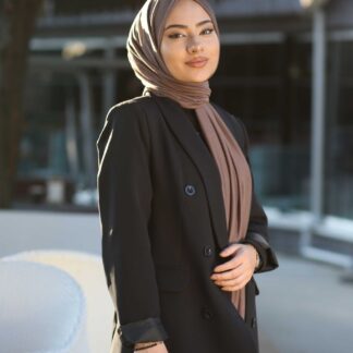 Organic Scarfs Tesettür Penye Şal Hijap Modeli - Ağaç Kabuğu - Organic ScarfsOrganic Scarfs