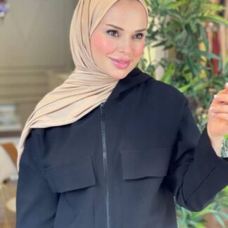 Organic Scarfs Tesettür Penye Şal Hijap Modeli - Bej - Organic ScarfsOrganic Scarfs