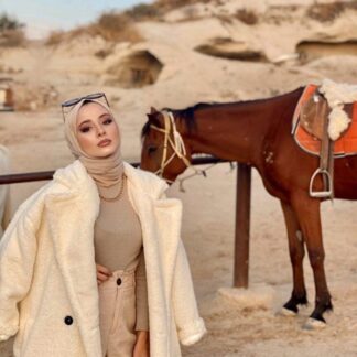 Organic Scarfs Tesettür Penye Şal Hijap Modeli - Bej - Organic ScarfsOrganic Scarfs