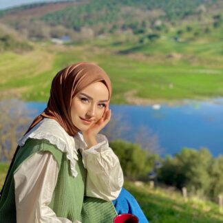 Organic Scarfs Tesettür Penye Şal Hijap Modeli - Çikolata - Organic ScarfsOrganic Scarfs