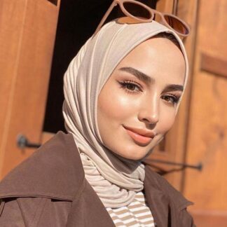 Organic Scarfs Tesettür Penye Şal Hijap Modeli - Latte - Organic ScarfsOrganic Scarfs
